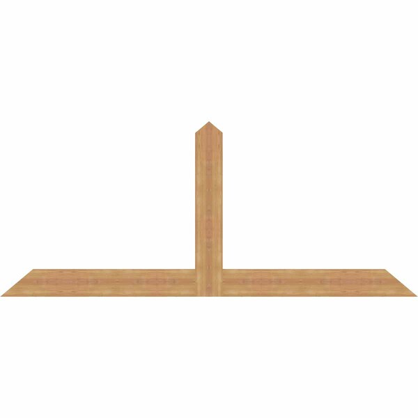 Ekena Millwork Portland Timber Gable Bracket, Western Red Cedar, 84"W x 35"H x 1 1/2"D x 5 1/2"F, 10/12 Pitch GBW084X35X0206POR00SWR - main